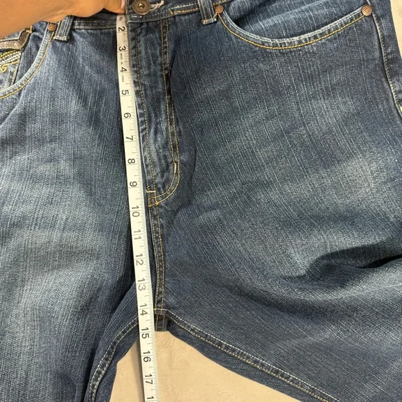 Vintage Y2K Koman Jeans Men's Sz 36x32 Baggy Wide Leg Dark Blue Grunge - Picture 7 of 9